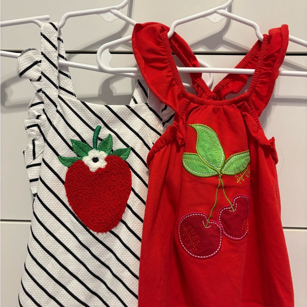 Kids Headquarters Cherry and Strawberry Dresses